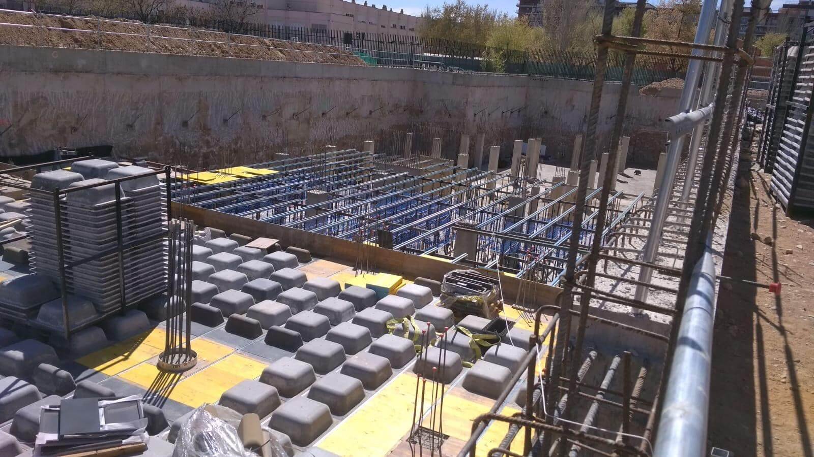 Preparación de estructura de hormigón