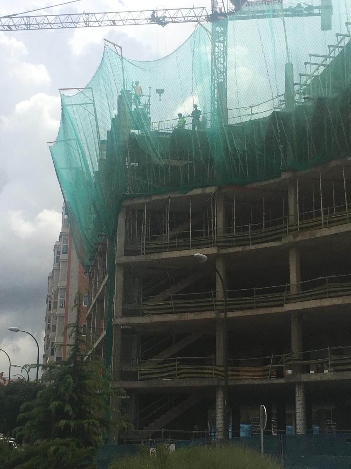 Proyecto de construcción en fase estructural